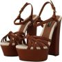 Dolce & Gabbana Bruine Damessandalen Maten 35.5 37.5 Us7 37 Us6.5 en 40 Brown Dames - Thumbnail 9