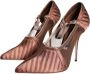 Dolce & Gabbana Bruine Enkelband Pumps met leren zool Brown Dames - Thumbnail 3