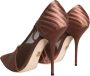 Dolce & Gabbana Bruine Enkelband Pumps met leren zool Brown Dames - Thumbnail 4