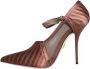 Dolce & Gabbana Bruine Enkelband Pumps met leren zool Brown Dames - Thumbnail 5