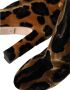 Dolce & Gabbana Bruine Giraffe Fluweel Leren Kniehoge Laarzen Brown Dames - Thumbnail 10