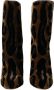 Dolce & Gabbana Bruine Giraffe Leren Mid Calf Laarzen Brown Dames - Thumbnail 8