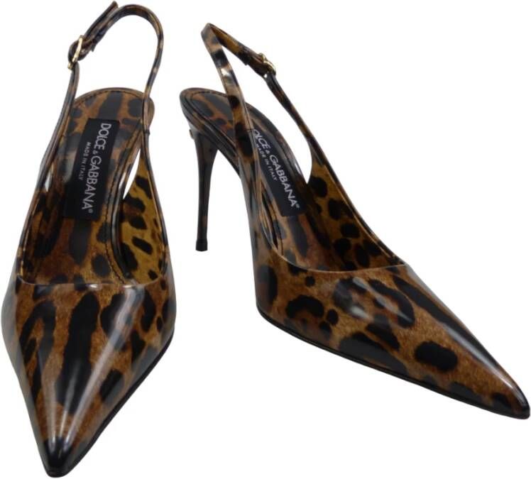 Dolce & Gabbana Bruine Hakken Schoenen Brown Dames