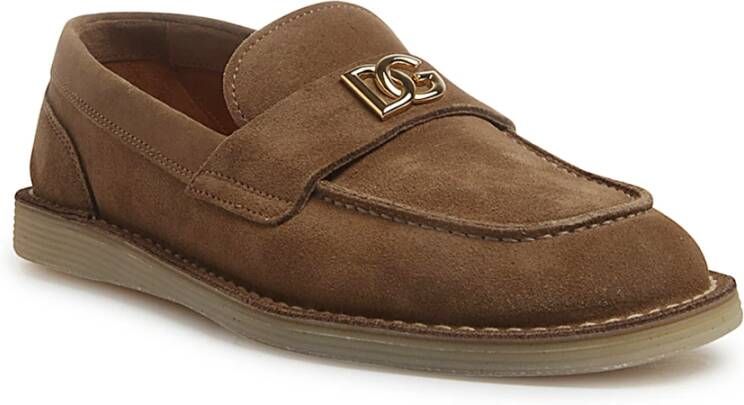 Dolce & Gabbana Bruine Mocassins voor Vrouwen Brown Dames