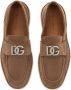 Dolce & Gabbana Bruine Platte Schoenen Elegant Stijl Brown Heren - Thumbnail 8