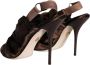 Dolce & Gabbana Bruine Slingback Hakken Sandalen Leren Zool Brown Dames - Thumbnail 4