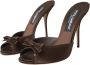 Dolce & Gabbana Bruine Suède Hak Sandalen Brown Dames - Thumbnail 3