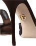 Dolce & Gabbana Bruine Suède Hak Sandalen Brown Dames - Thumbnail 7