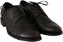 Dolce & Gabbana Bruin Leren Wingtip Derby Formele Schoenen Brown Heren - Thumbnail 8