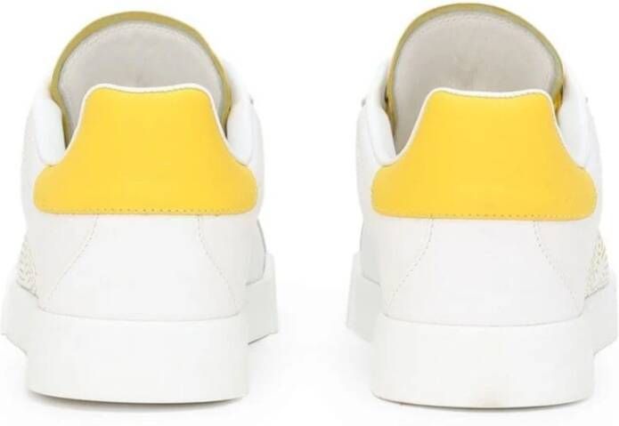 Dolce & Gabbana Calfskin Portofino Sneaker White Dames