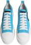 Dolce & Gabbana Canvas Logoprint Platform Sneakers Blauw Wit Blue Dames - Thumbnail 3