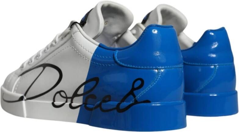 Dolce & Gabbana Casual Leren Lage Sneakers White Heren