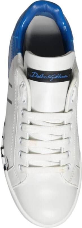 Dolce & Gabbana Casual Leren Lage Sneakers White Heren