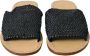 Dolce & Gabbana Chique Monochrome Raffia Slides Black Dames - Thumbnail 2