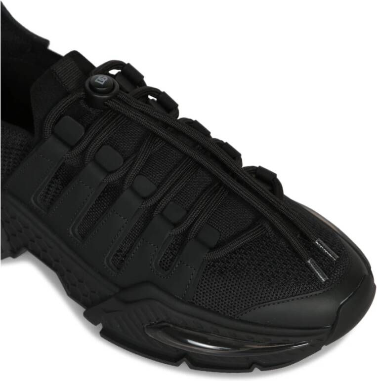 Dolce & Gabbana Chunky Sole Zwarte Sneakers Aw24 Black Heren