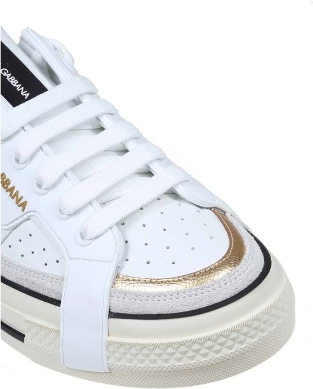 Dolce & Gabbana Custom 2.Zero Sneakers in wit leer White Heren