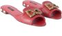 Dolce & Gabbana Dames Amore Parels Sandalen Red Dames - Thumbnail 2