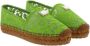 Dolce & Gabbana Bloemige Espadrilles voor Modieuze Vrouwen Green Dames - Thumbnail 4