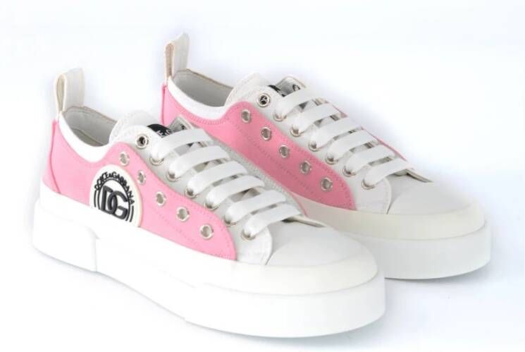 Dolce & Gabbana Dames Lage Sneakers Pink Dames