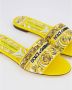 Dolce & Gabbana Dames Platte Slides Yellow Dames - Thumbnail 11