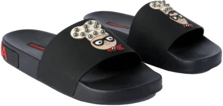 Dolce & Gabbana Designer Cooker Flip Flops Black Heren