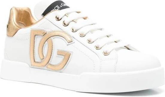 Dolce & Gabbana DG-versierde lage sneakers White Dames