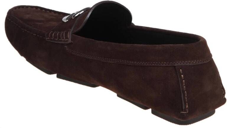 Dolce & Gabbana Ebony Suède Loafer Schoenen Brown Heren