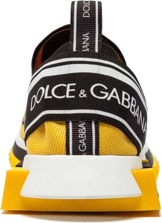 Dolce & Gabbana Elastische Logo Print Sneakers Made in Italy Multicolor Dames