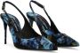 Dolce & Gabbana Elegant Slingback Pumps Blue Dames - Thumbnail 2