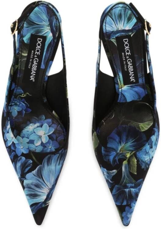 Dolce & Gabbana Elegant Slingback Pumps Blue Dames