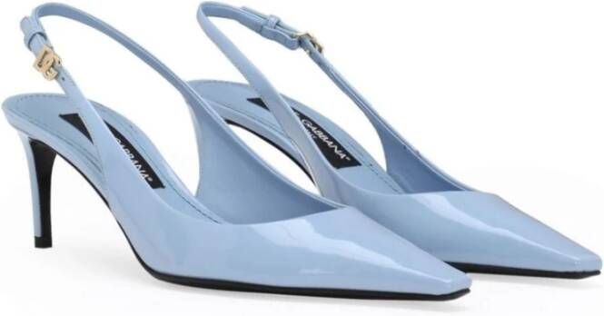 Dolce & Gabbana Elegant Slingback Pumps Blue Dames