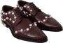 Dolce & Gabbana Elegante bordeaux veterschoenen Brown Dames - Thumbnail 5