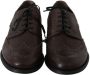 Dolce & Gabbana Zwarte Fluweel Leren Veterschoenen Derby Black Heren - Thumbnail 5