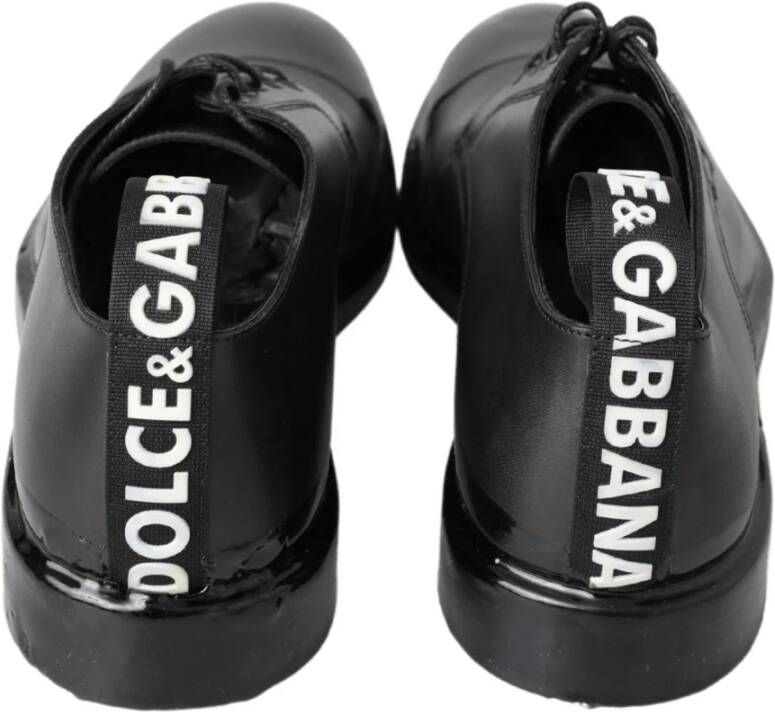 Dolce & Gabbana Elegante Derby Schoenen Black Heren