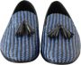 Dolce & Gabbana Blauwe geweven leren kwast loafers schoenen Blue Heren - Thumbnail 8