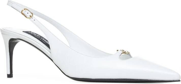 Dolce & Gabbana Elegante Hakken Sandalen White Dames