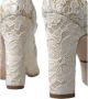 Dolce & Gabbana Elegante Blokhak Sandalen Roomwit Beige Dames - Thumbnail 8