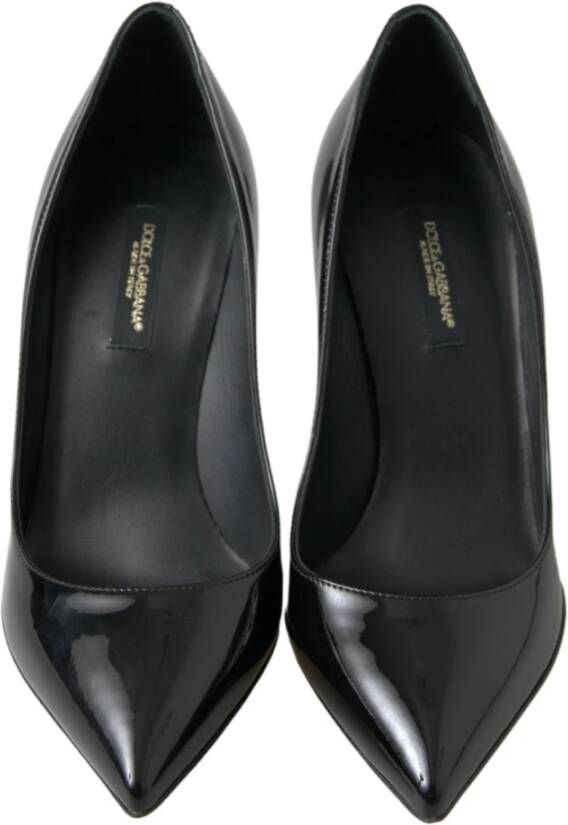 Dolce & Gabbana Elegante Lakleren Hakken Pumps Black Dames