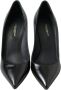 Dolce & Gabbana Prachtige Zwarte Leren Hoge Hakken Black Dames - Thumbnail 9