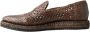 Dolce & Gabbana Elegante Leren Slipper in Bruin Brown Heren - Thumbnail 2