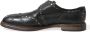 Dolce & Gabbana Elegante Monniksband Kalfsleren Schoenen Black Heren - Thumbnail 6