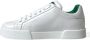 Dolce & Gabbana Elegante Portofino Leren Sneakers White Heren - Thumbnail 5