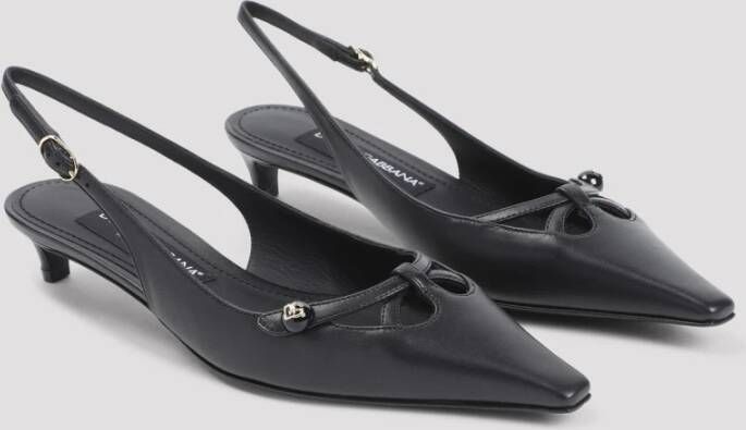 Dolce & Gabbana Elegante Slingback Pumps Black Dames