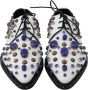 Dolce & Gabbana Elegante witte leren schoenen met kristallen Multicolor Dames - Thumbnail 7