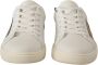 Dolce & Gabbana Elegante witte leren sneakers met gouden accenten White Dames - Thumbnail 6