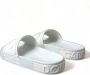 Dolce & Gabbana Geëmbosseerde Rubberen Slides White Dames - Thumbnail 10