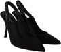 Dolce & Gabbana Elegante Zijden Pumps Schoenen Black Dames - Thumbnail 6