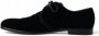 Dolce & Gabbana Elegante Zwarte Fluwelen Derby Schoenen Black Heren - Thumbnail 6