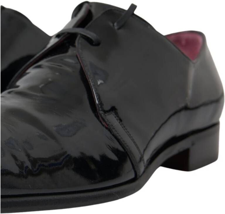 Dolce & Gabbana Elegante Zwarte Lakleren Formele Schoenen Black Heren