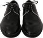 Dolce & Gabbana Elegante Zwarte Leren Derby Schoenen Black Heren - Thumbnail 3